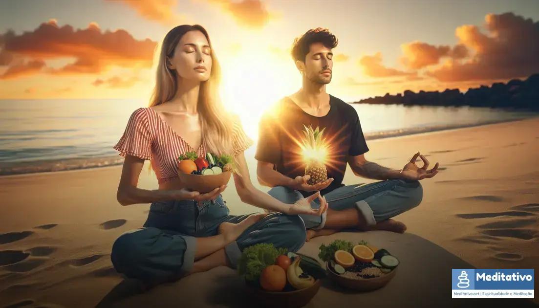 Benefícios de Combinar Meditação com Uma Dieta Equilibrada